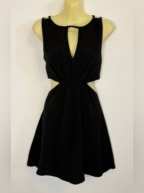BCBGeneration Black Cutout Mini Dress